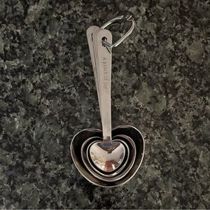 Heart shaped Stainless Steel Measuring Spoons Set
